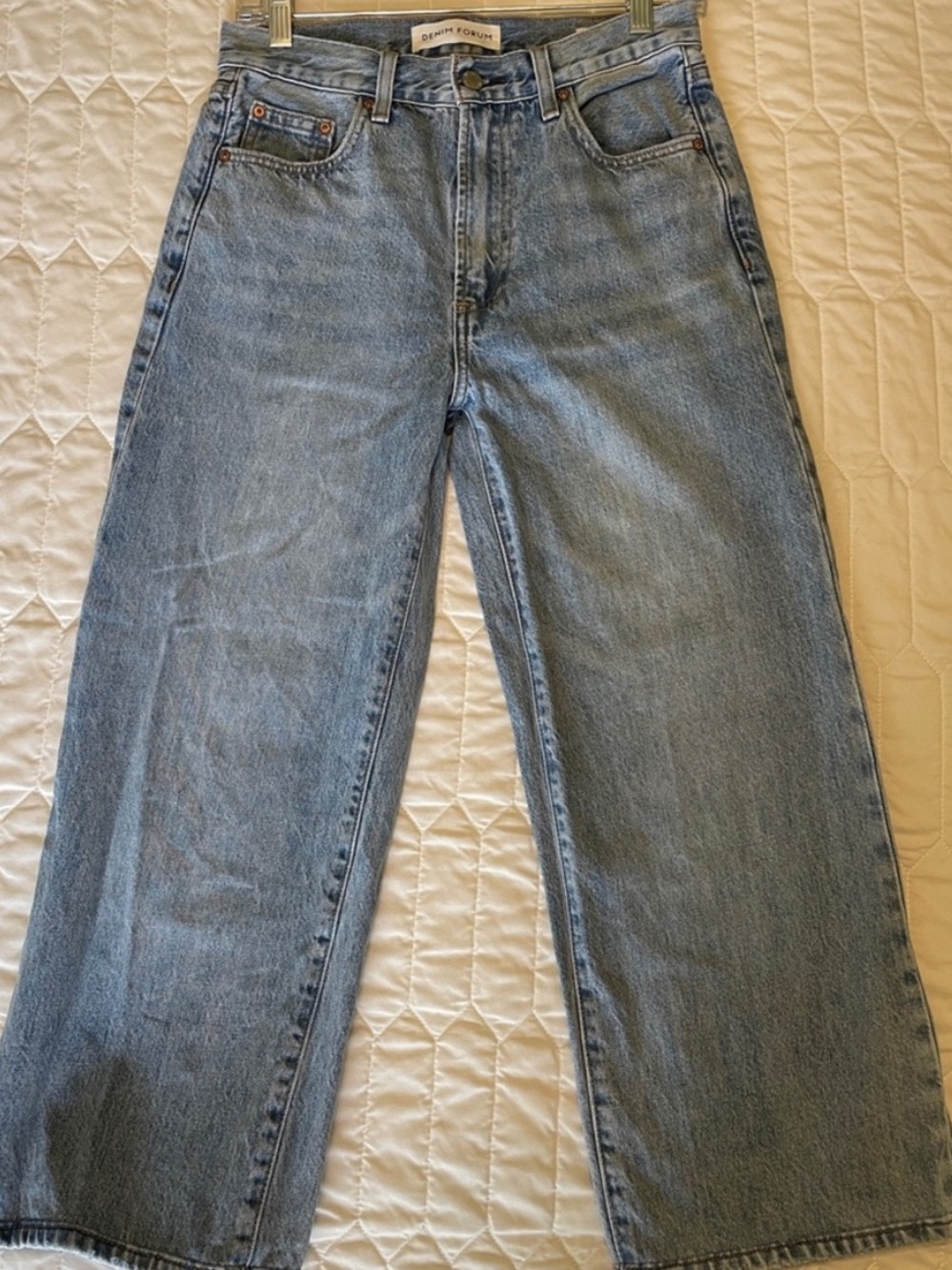 Denim Forum The Farrah Hi-rise Wide Ankle Jean Size 26 - Picture 3 of 8